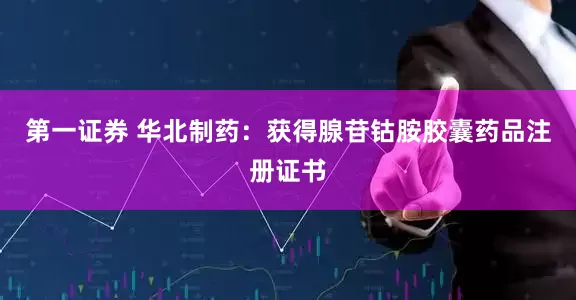 第一证券 华北制药：获得腺苷钴胺胶囊药品注册证书
